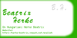 beatrix herke business card